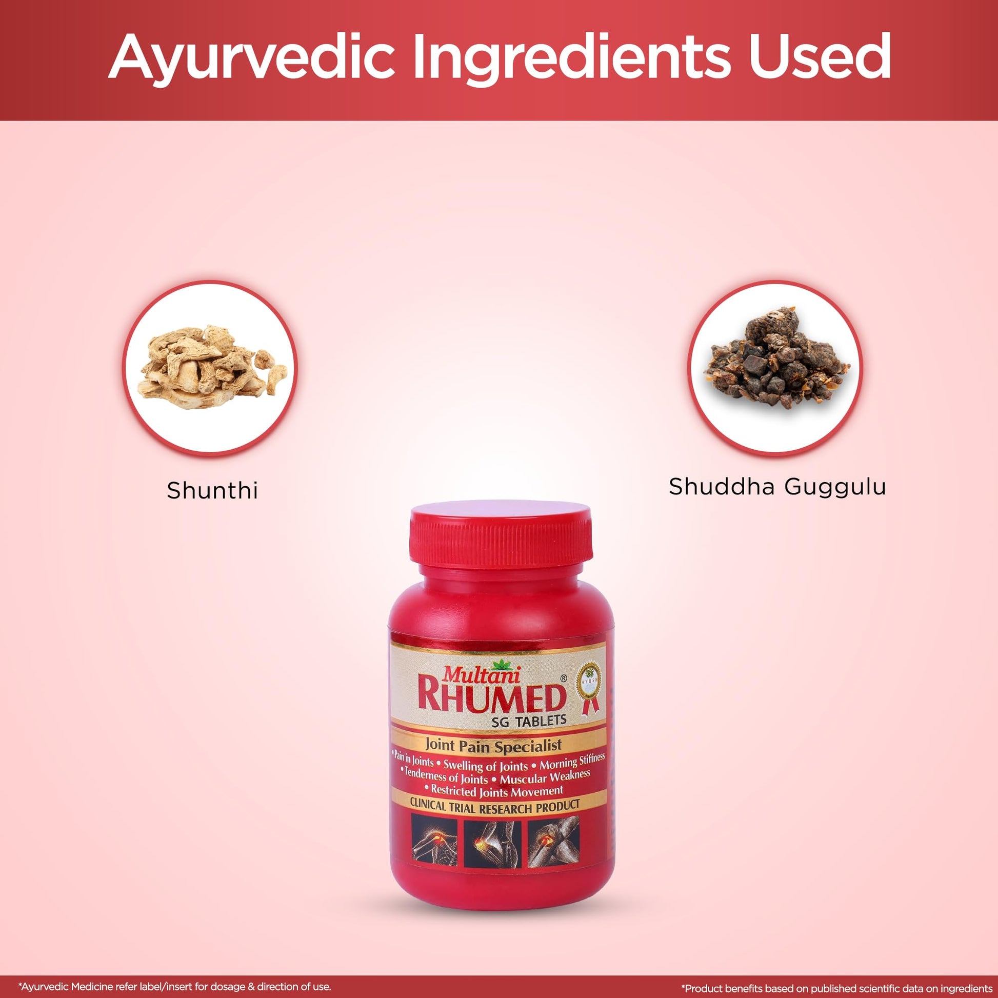 Multani Rhumed SG Tablets - 60 Tablets | Useful In Relief From Pain In- image 7