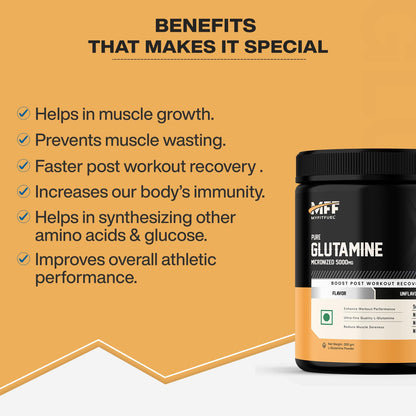 MyFitFuel Pure Micronized Glutamine | 200gm, 40 Servings (Unflavoured)- image 7