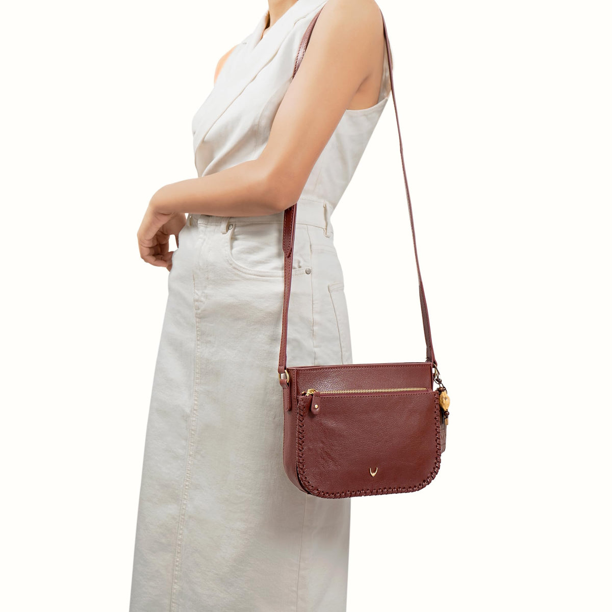 Hidesign Women Sling Bag (Red)