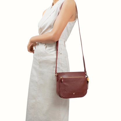 Hidesign Women Sling Bag (Red)