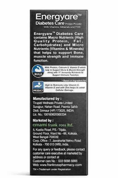 Energyare Protein Powder 700g (Vanilla Flavour) | Nutritional Supplement for Daily Nutrition | High Protein, High Fiber Formula |Daily Nutrition Drink Mix for Active Lifestyle