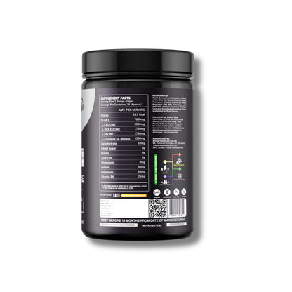 MUSCLE BLAST AMINO EXTREME BCAA | 7G BCAA per Serving | 3.5G L-Leucine | 1.7G L-Isoleucine | 1G Citrulline | Branched Chain Amino Acids for Muscle Recovery & Endurance | 30 Servings (Watermelon)