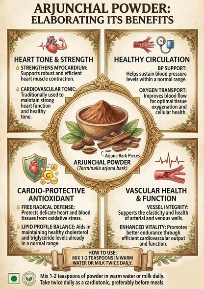 Vaelora Organics Arjunchal Powder Combo (Pack of 2 x 100g) | 100% Pure & Natural Arjun Bark Powder | Herbal Supplement | No Additives | Daily Wellness Support