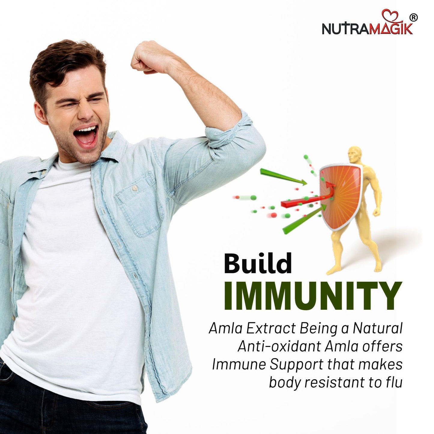 Nutramagik Amla Extract Capsules, 60 Count, Boosts Immunity and Wellness (60 Count(Pack of 1))