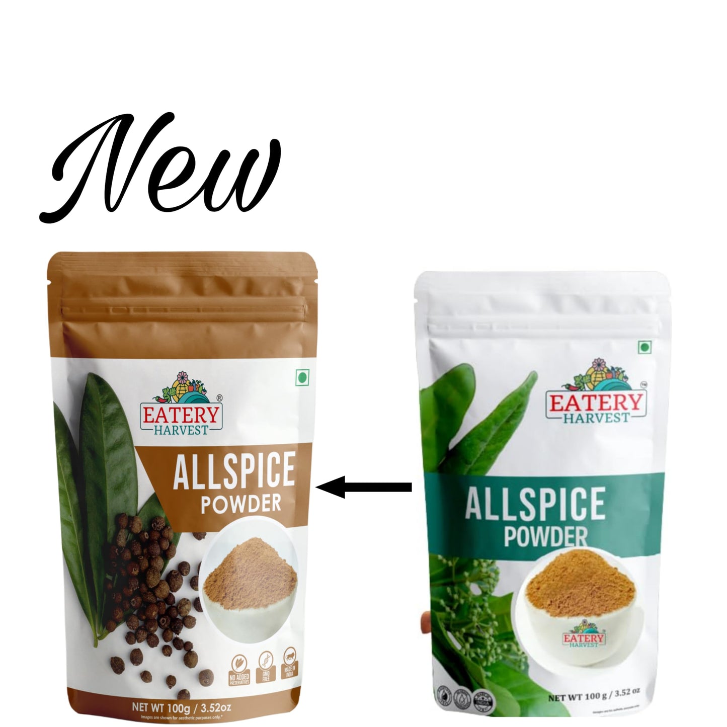 EATERY HARVEST by Saipro Ground Allspice Powder 100 gm,Allspice has flavor of all spices like Clove, Cinnamon, Nutmeg, Mace, Black pepper, best for Caribbean cuisine jmaica Pepper Powder For Seasoning Vegetables, Fruits, No preservatives, plant based, nat