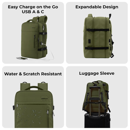 ONNIRICO Sunset Ridge Laptop Travel Backpack for Men & Women, 32L Jungl- image 6