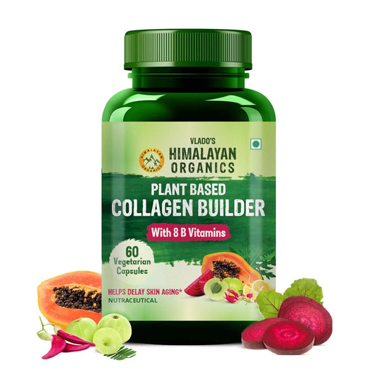 Himalayan Organics Organic Collagen Builder for Hair and Skin With Biotin & Vita