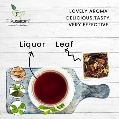 Tifusion Kidney Detox Tea with Dandelion Root Amp Chicory Kalmegh Green Tea Tulsi Detox Improves Digestive Health Anti Inflammatory and Anti Oxidant Rich Herbal 100 Gms, 50 Serving Cups