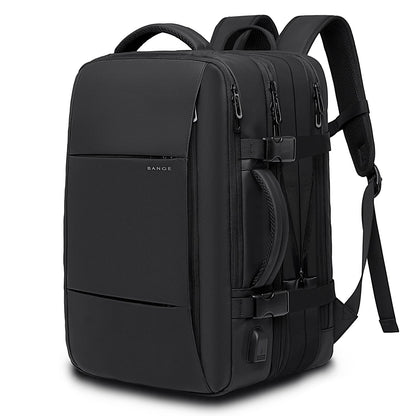 35-45L Carry On Backpack Weekender Travel Backpacks 17.3 inch Laptop Back Pack Business Expandable Bag for Men and Women, Black-45l, 45l, Backpack