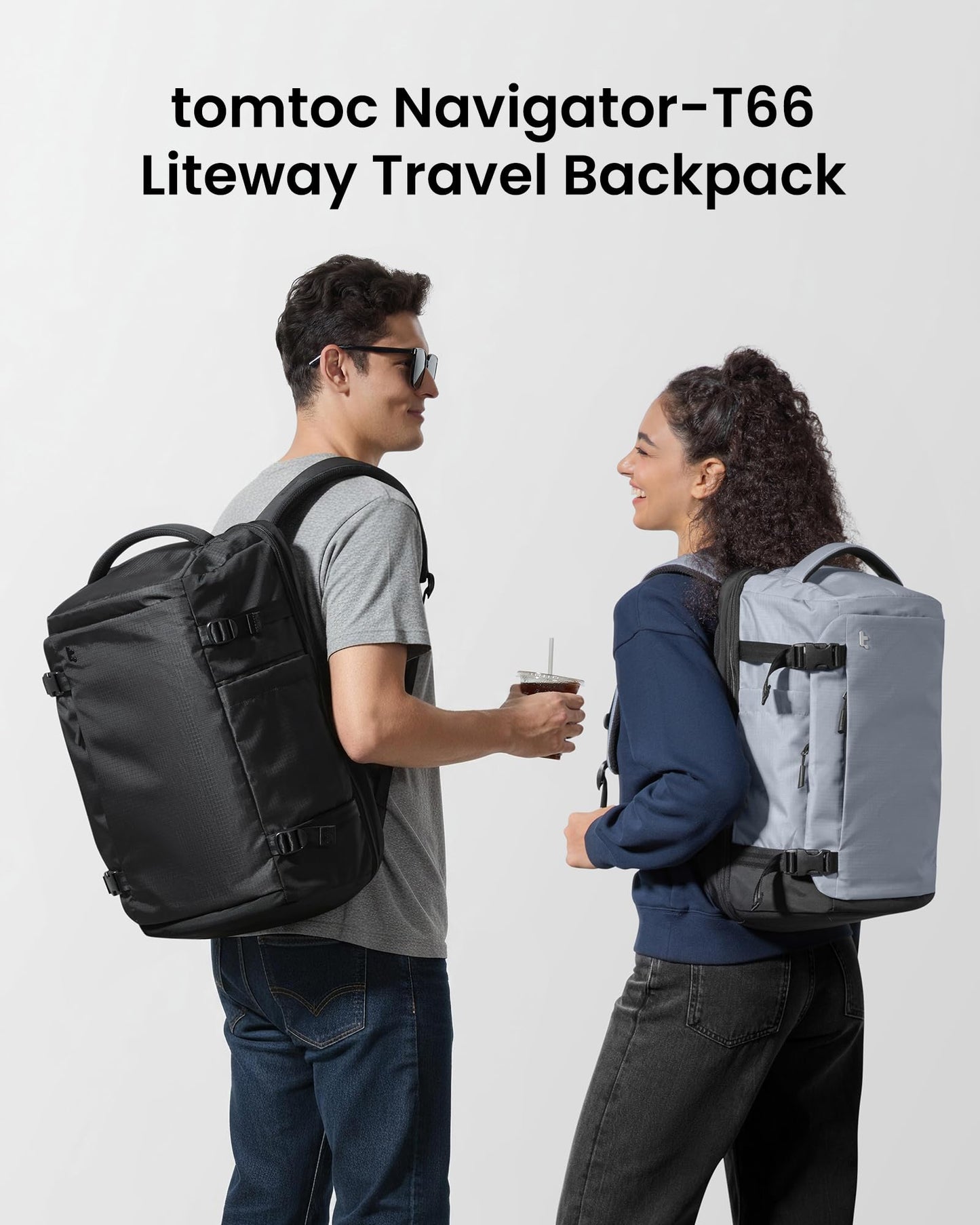 Tomtoc Navigator-T66 Travel Laptop Backpack 15.6 inch/28L-Black