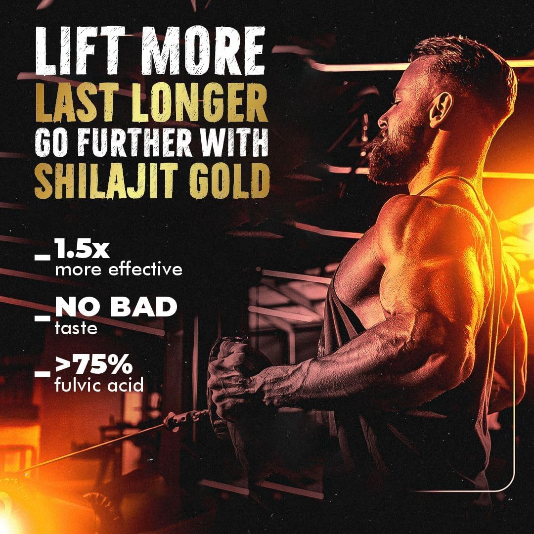 Vitaminnica Himalayan Shilajit Gold Effervescent Tablets, Orange Flavour, High Strength Fulvic Acid, Stamina & Immunity Support, 20 Count (Pack of 2)