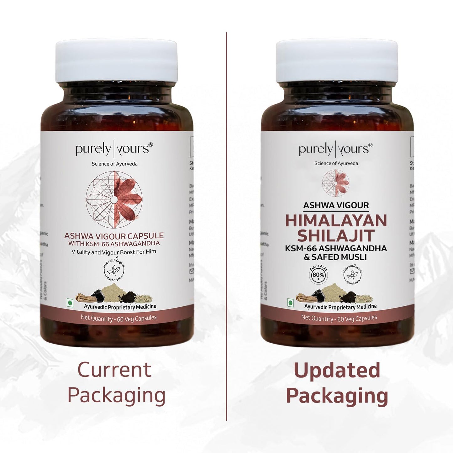 Purely Yours Shilajit/Shilajeet Capsules w/ 80% Fulvic Acid & KSM 66 As- image 4