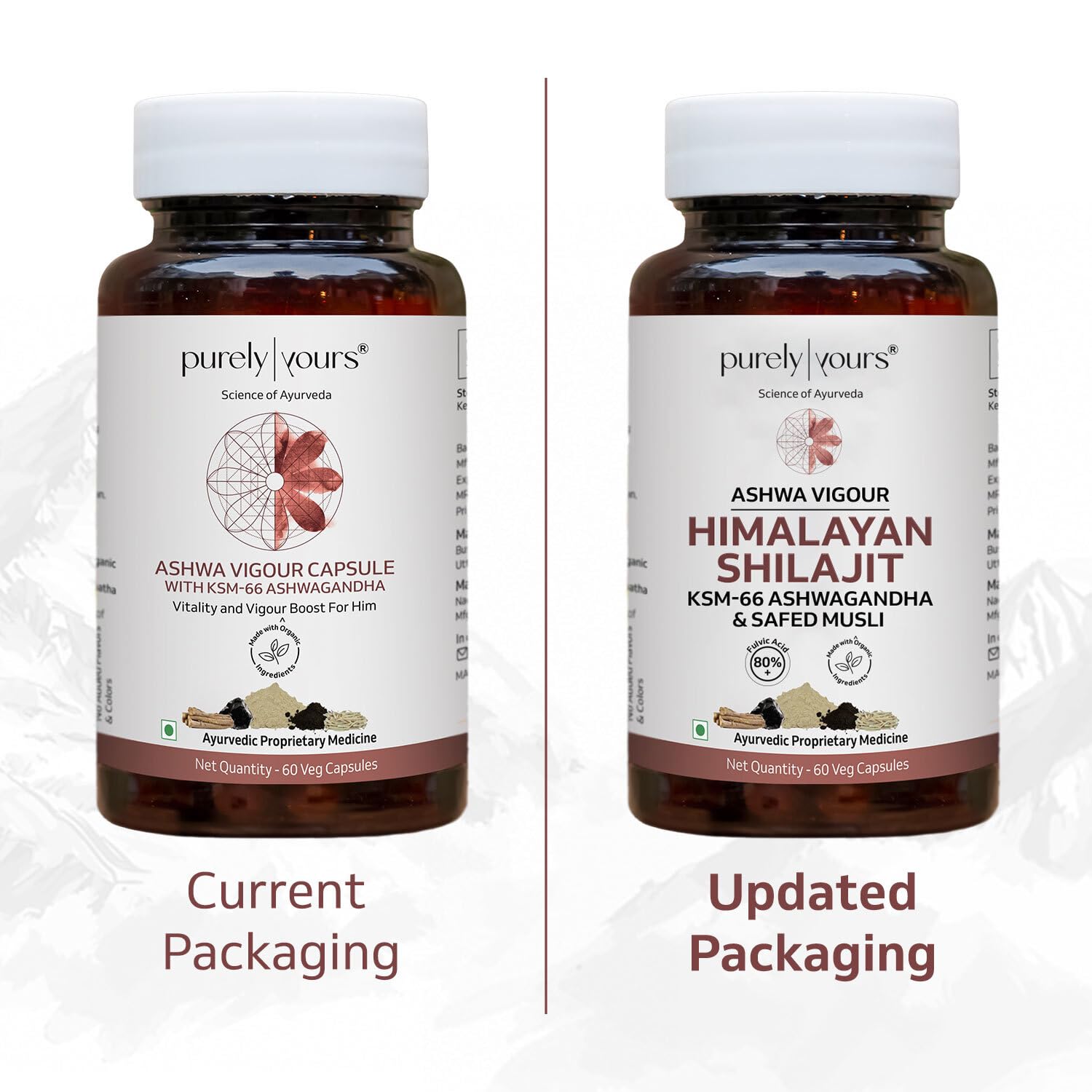 Purely Yours Shilajit/Shilajeet Capsules w/ 80% Fulvic Acid & KSM 66 As- image 4
