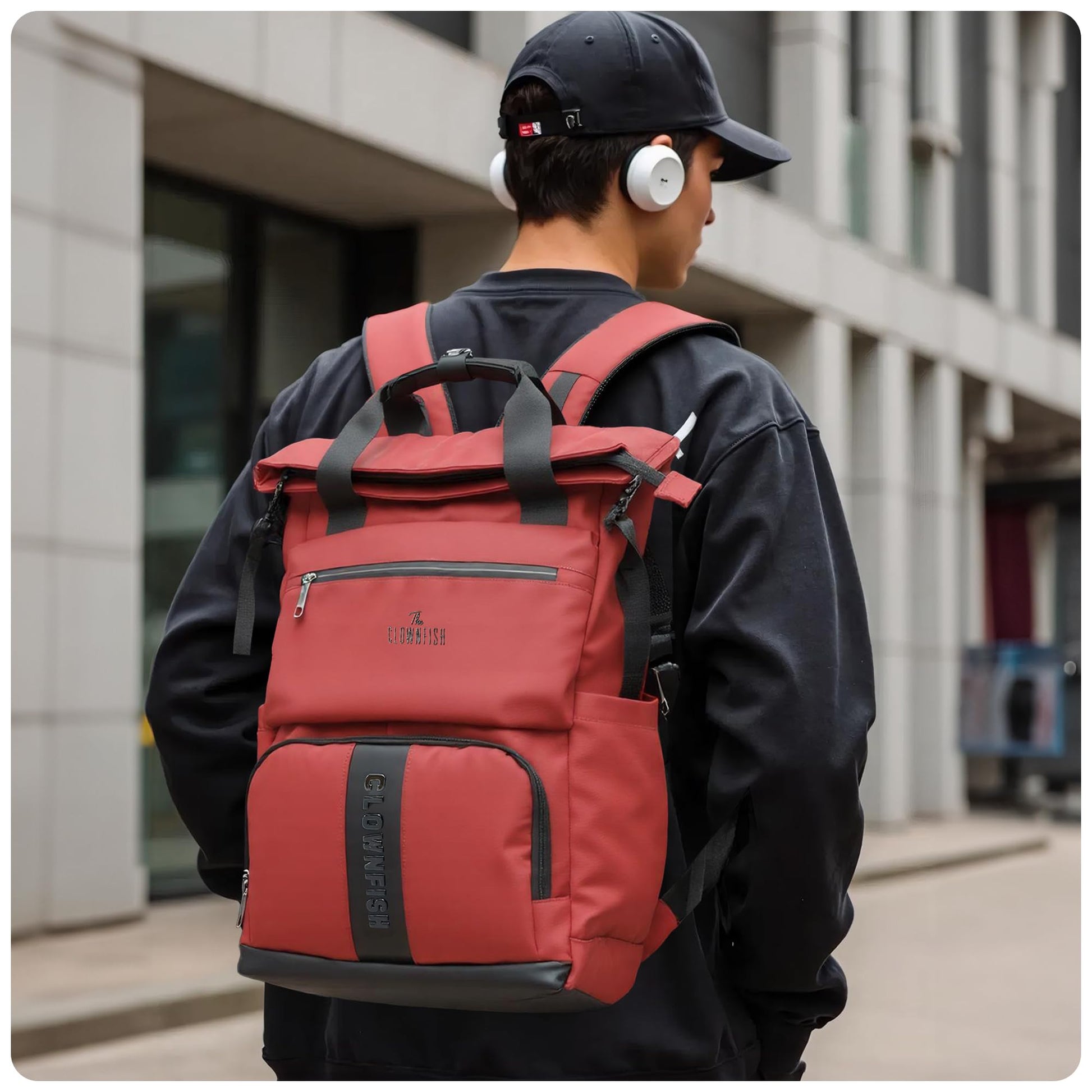 THE CLOWNFISH Chromepack Travel Laptop Backpack for Men and Women | Fit- image 8