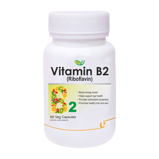 Biotrex Nutraceuticals Vitamin B2 (Riboflavin) Supplement | 60 Veg Capsules