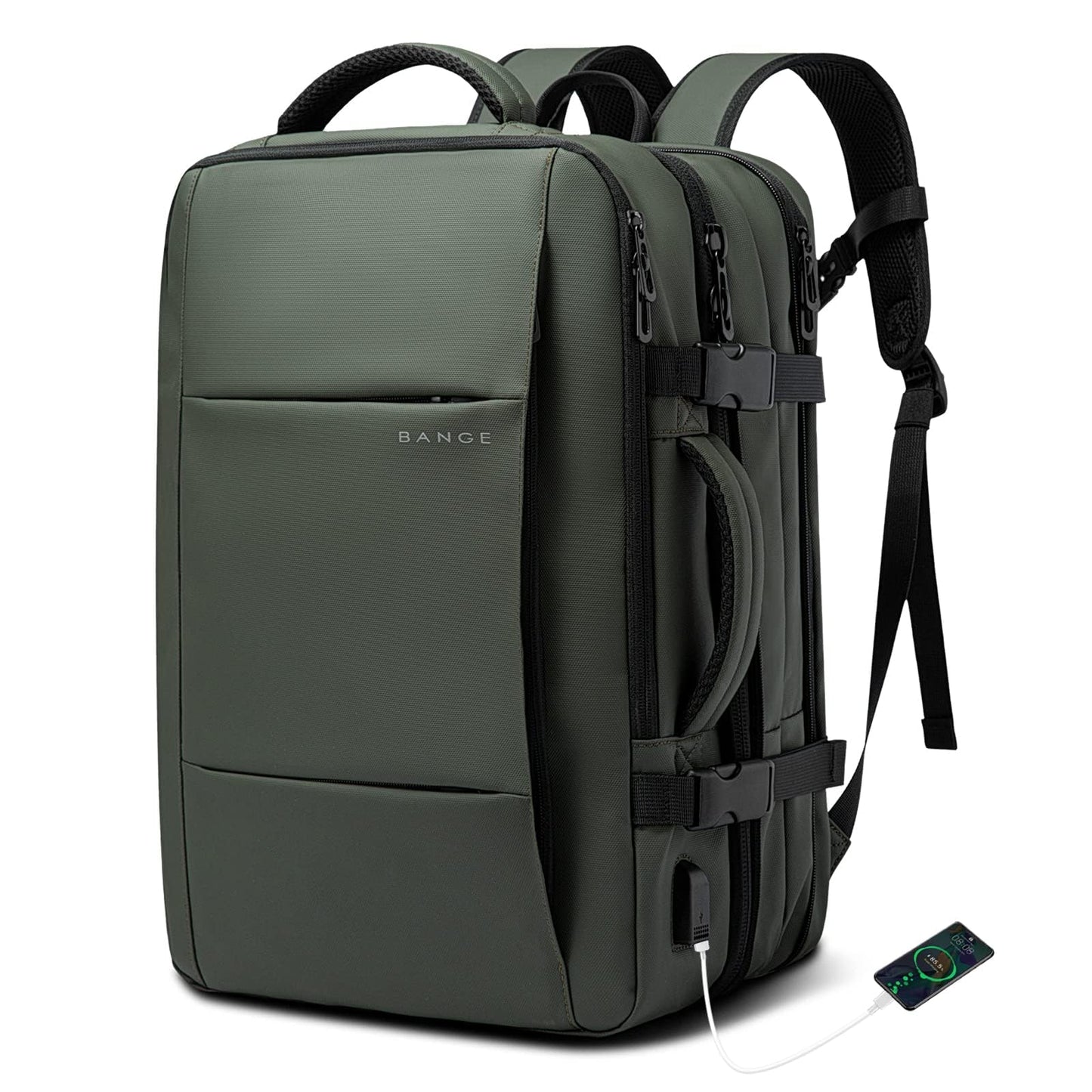 Red Lemon Titan Ultrafit Plus Bange Series 15.6-Inch Laptop Backpacks for Men and Women 45L Outdoor and Camping 3In1 Office Bags,Travelling,Backpack (with Bottle Holder), Green
