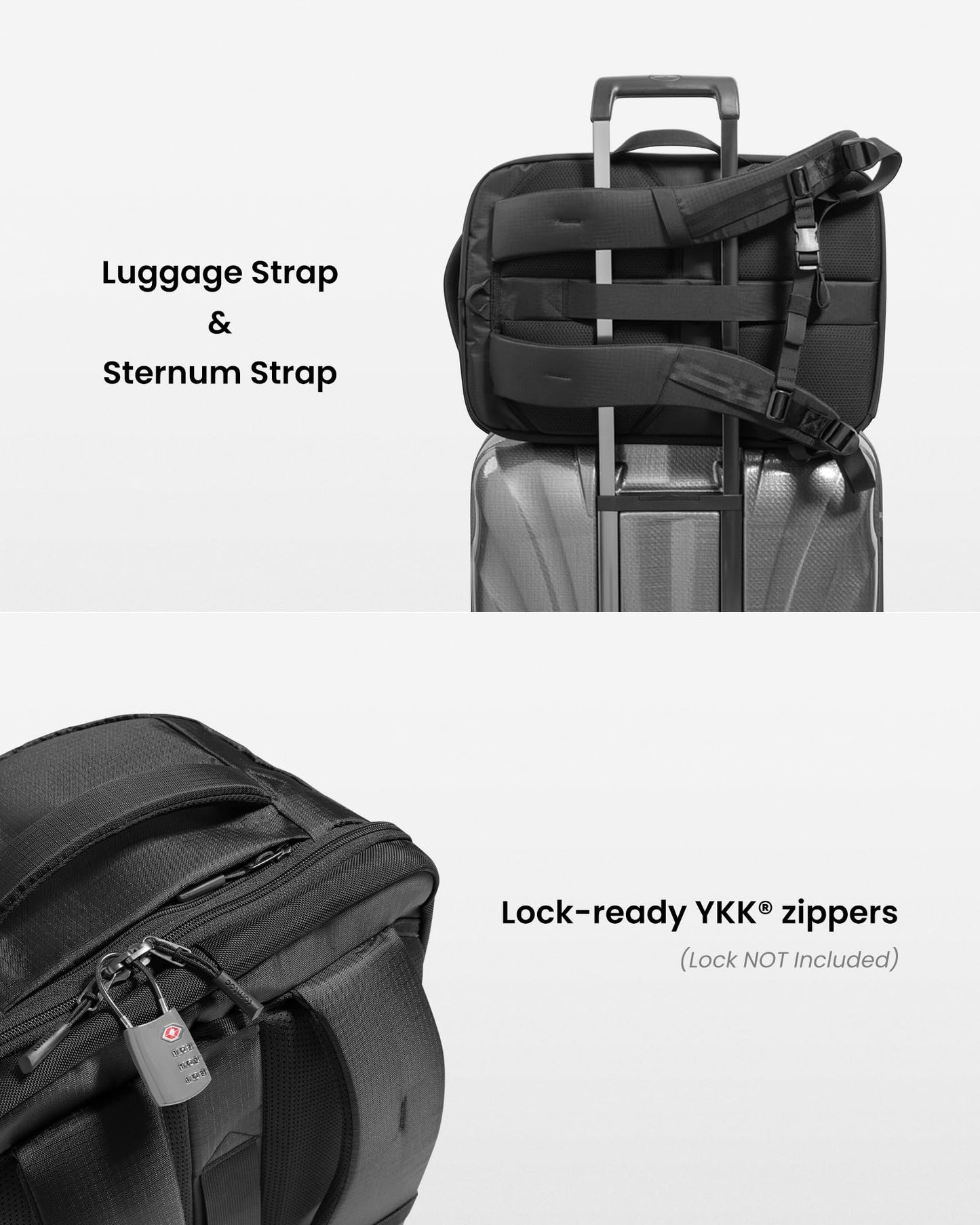 Tomtoc Navigator-T66 Travel Laptop Backpack 15.6 inch/28L-Black