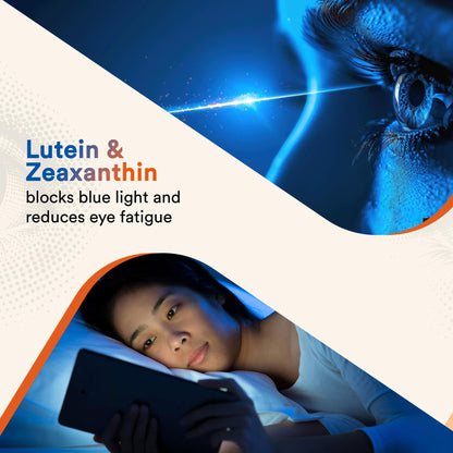 Nutranext Eye Health Supplements with Lutein & Zeaxanthin – Supports Healthy Vision, Guards Against Blue Light, Reduces Digital Eye Strain & Fatigue – 20+ Nutrients – 60 Veg Tablets