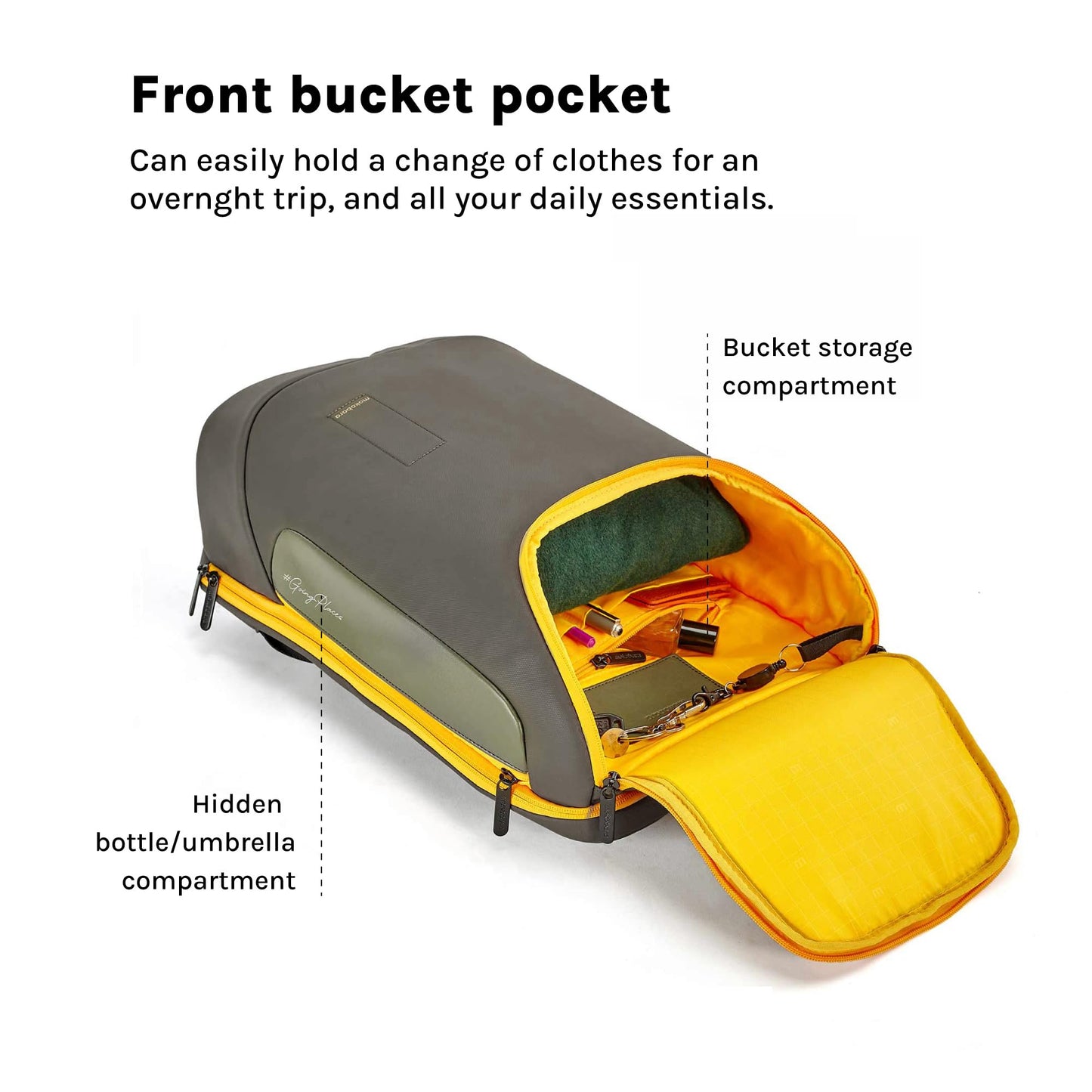 MOKOBARA The Transit Standard Backpack - 30 Litre Premium Nylon 15.6" Laptop Backpack Bag With Luggage Sleeve (Home Grown Sunray)
