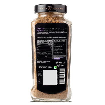 Rage Coffee Original Coffee Blend 100% Pure Arabica Beans | Instant Coffee for Smooth Aroma & taste, Hot and cold coffee) (Original Unique Blend, 200g)