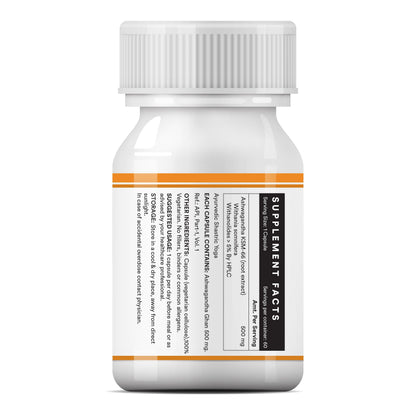 INLIFE Ashwagandha KSM-66 (500 mg) | 60 Capsules | Natural Formulation | Withania Somnifera Extract (Pack of 1, 60, count)