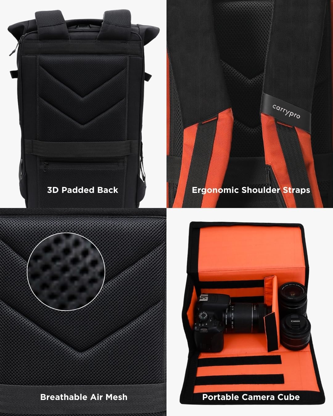 CarryPro HOBO25 V3.0 (Rust Orange), Everyday Workation Laptop Backpack(- image 5