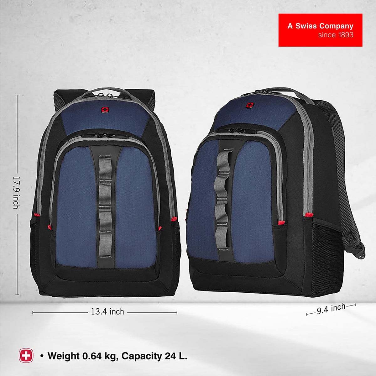 WENGER 604428 MARS 16 Inch Laptop Backpack Blue 46 Centimeters, M