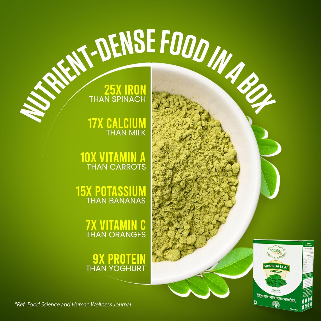 Nature Sure Moringa Leaf Powder 200g, Atta Mix Superfood, Moringa Powde- image 6