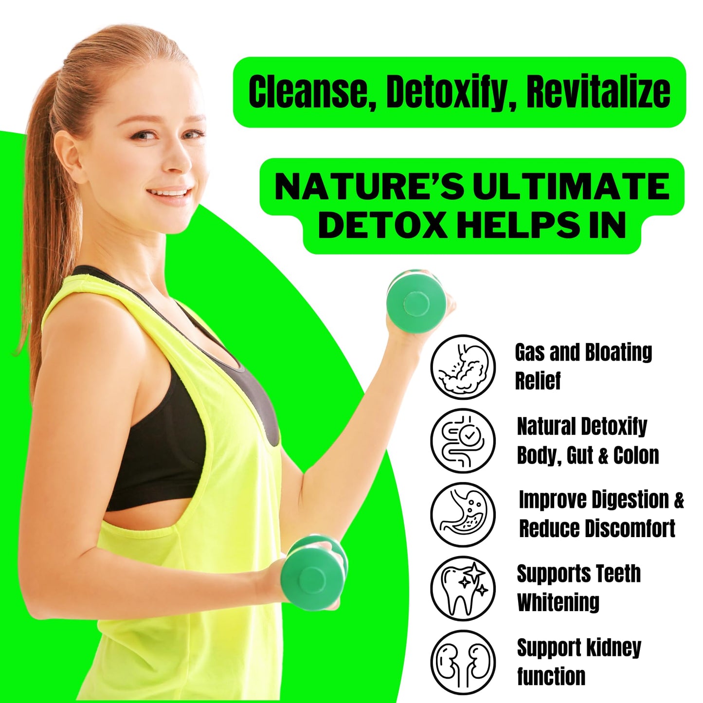 CITRUS NUTRACEUTICAL Activated Charcoal 250 mg Capsules – Natural Detox Supplement for Digestion & Gas Relief – 60 Veg Capsules (Pack of 2)