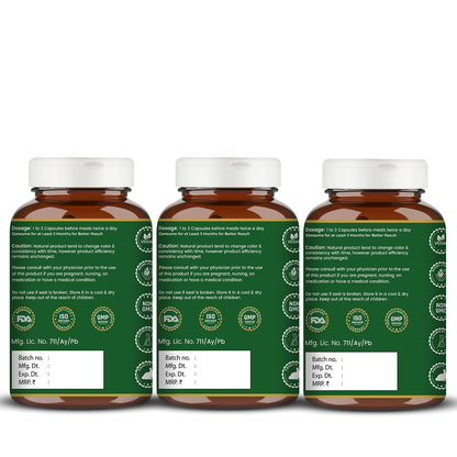 Vedikroots Garcinia Cambogia 180 Veg Capsules|Herbal Supplement for Women & Men| Plant-Based, Improves Fat Metabolism|Helps Weight loss Management|Keto Fat Burner- (Pack of 03)