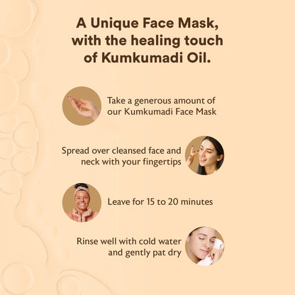 Siddhayu Kumkumadi Bright + Glow Face Mask (From the house of Baidyanath) Glowing Skin For Women/Men - 50 Gm