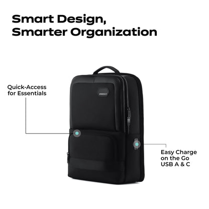 ONNIRICO Whisper Valley Premium Travel Backpack 16.4L, Infinity Black,- image 6