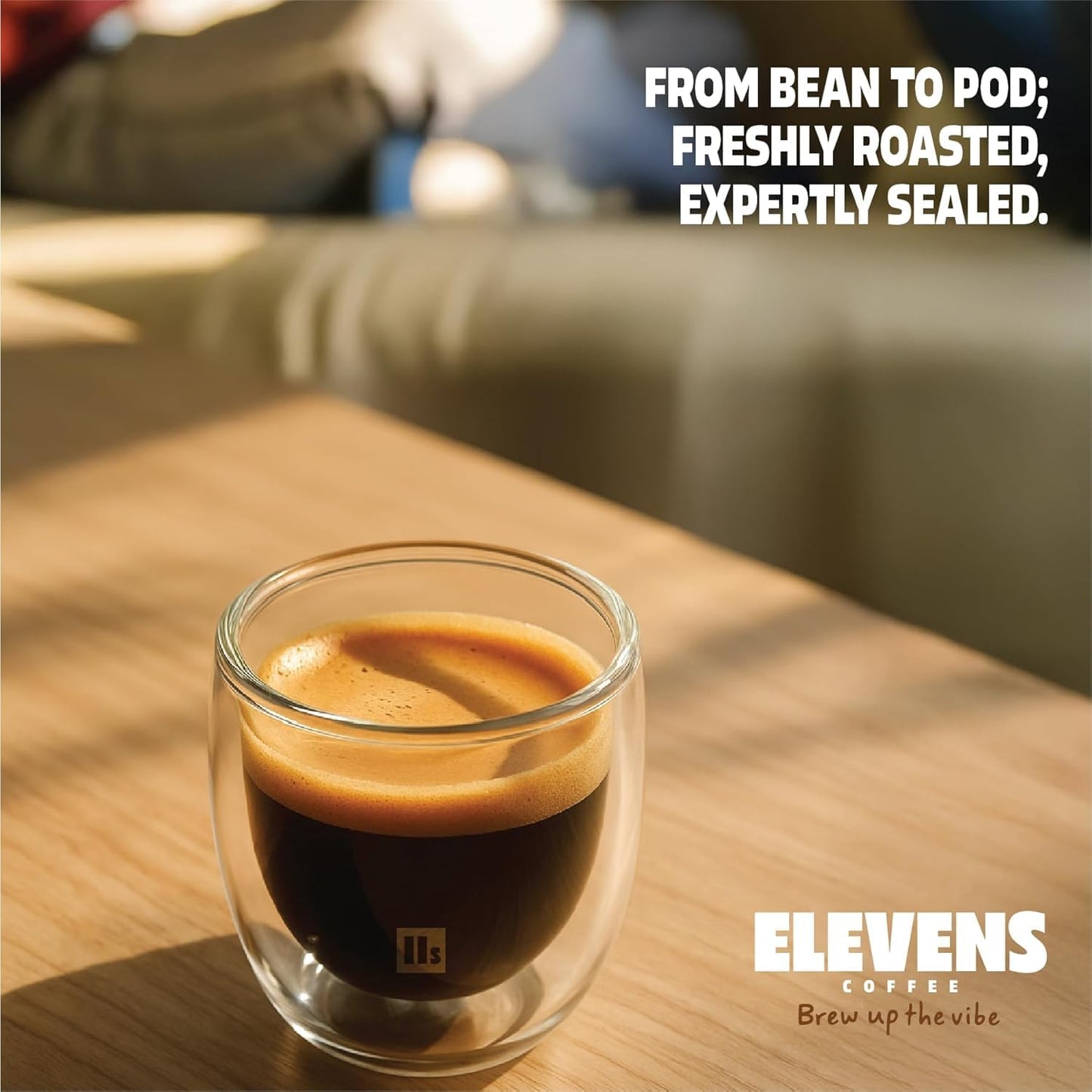ELEVENS COFFEE | Vibe & Flow | Specialty Coffee Capsules | 100% Arabica | Dark Roast | Intensity 10 | Compatible with Nespresso (33 Count (Pack of 3))