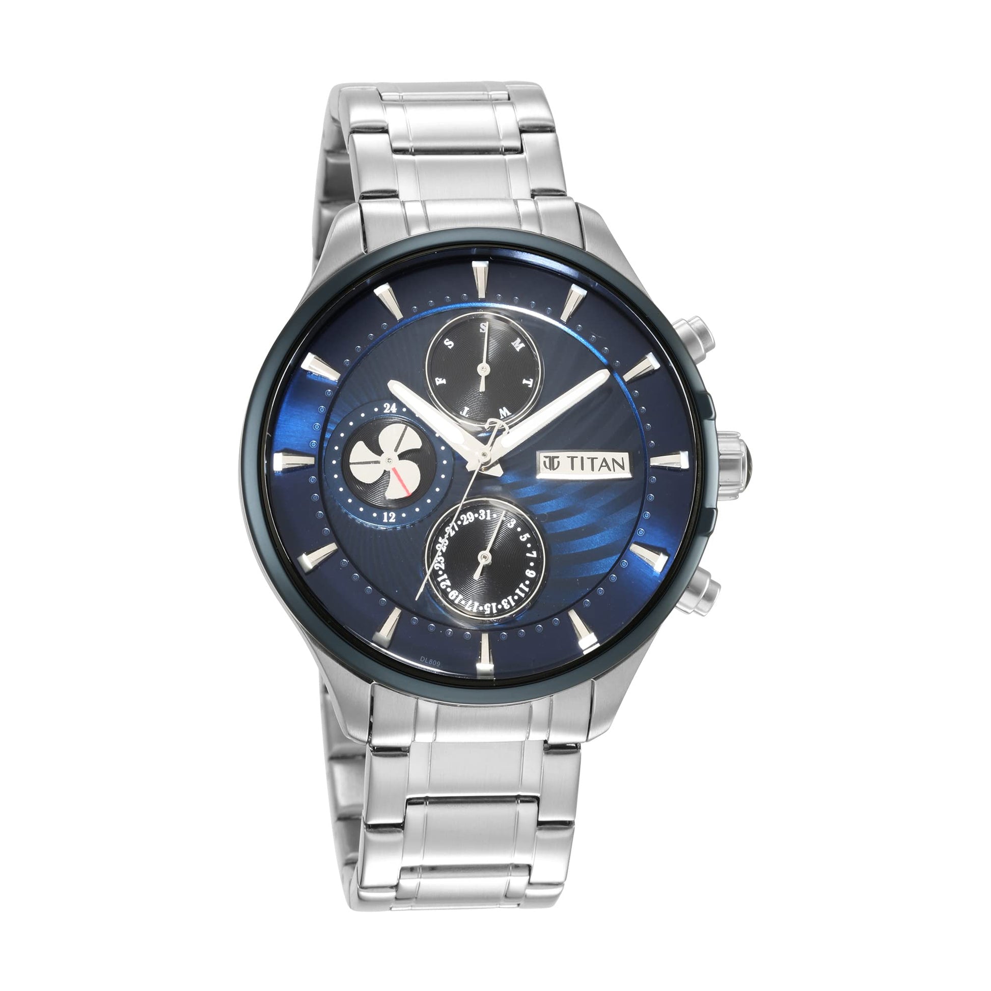 Titan Regalia Maritime Blue Dial Quartz Multifunction Stainless Steel S- image 6