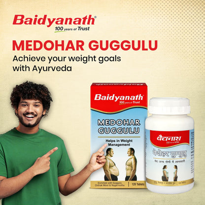 Baidyanath Medohar Guggulu Tablets, Enriched with Guggulu, Chitrakmool- image 7