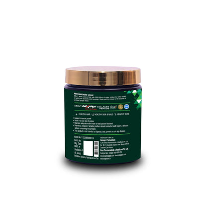 Nextage Nutrition Collagen Peptide Powder (250g) | Rosehip Extract,biotin, Curcumin Vitamin C, Vitamin E & Vitamin D3 | Healthy hair | Healthy Skin & Nails | Healthy Bone | Orange Flavour