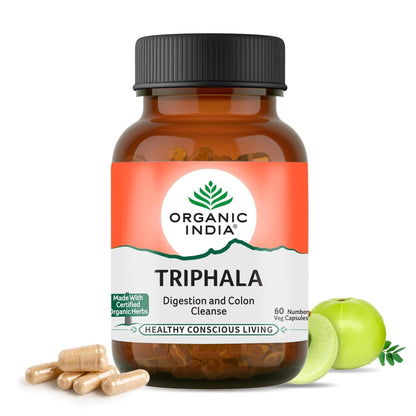 Organic India Triphala 60 Capsules Bottle