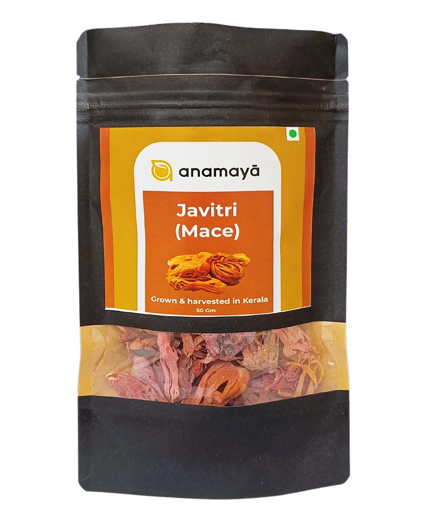 Anamaya Javitri Spice Whole, Kerala Mace, Javetri, Sabut Javitri, Jaypatri | grown and harvested in Kerala, India | 50 Gms | Packed in an aesthetic resealable pouch