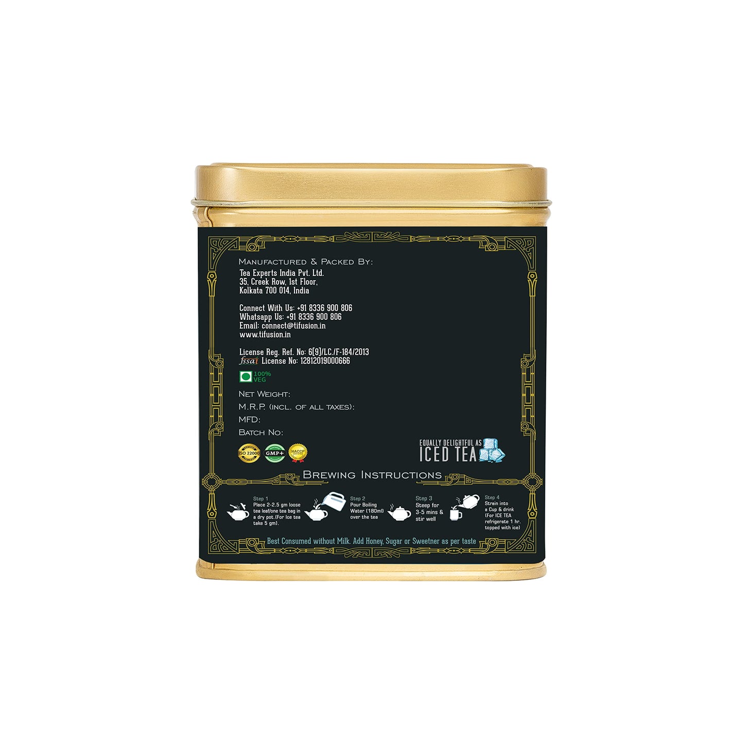 Tifusion Bergamot Earl Grey Organic Green Tea With Natural Bergamot Green Whole Leaf For Healthy Teeth Improves Metabolism Best As A Hot Drink Or Iced Cooler (30 Tea Bags, 30 Serving Cups)