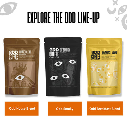 ODD COFFEE ROASTERS 100% Arabica Coffee Fruity, Floral And Milk Chocolate Breakfast Blend Coffee Powder For French Press 250 Gram AAA Beans