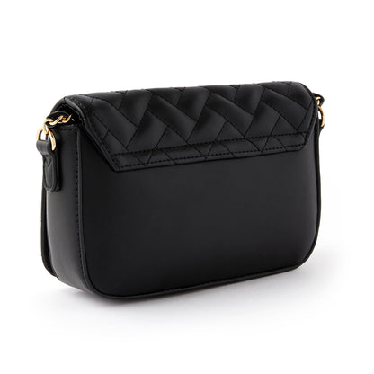 Accessorize London Women's Quinn Quilted Flap Opening Chain Sling Crossbody Bag | Ladies Purse Handbag | sling bag for woman| Ladies Gift
