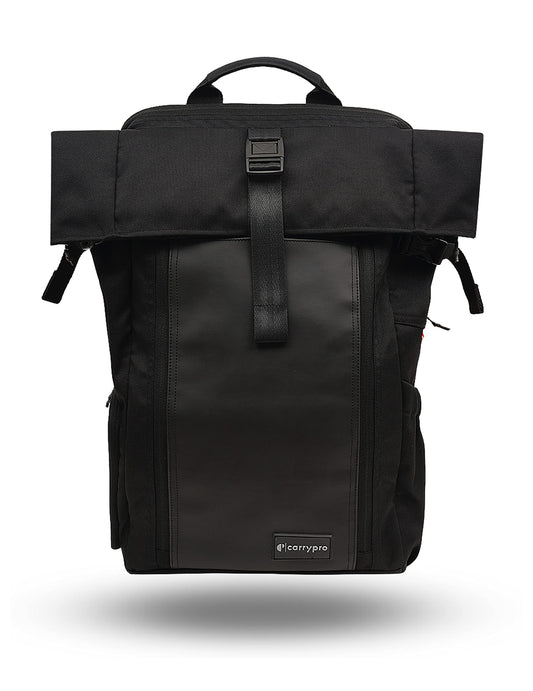 CarryPro HOBO25 V3.0 (Black), Everyday Workation Laptop Backpack(16 inch), Remov