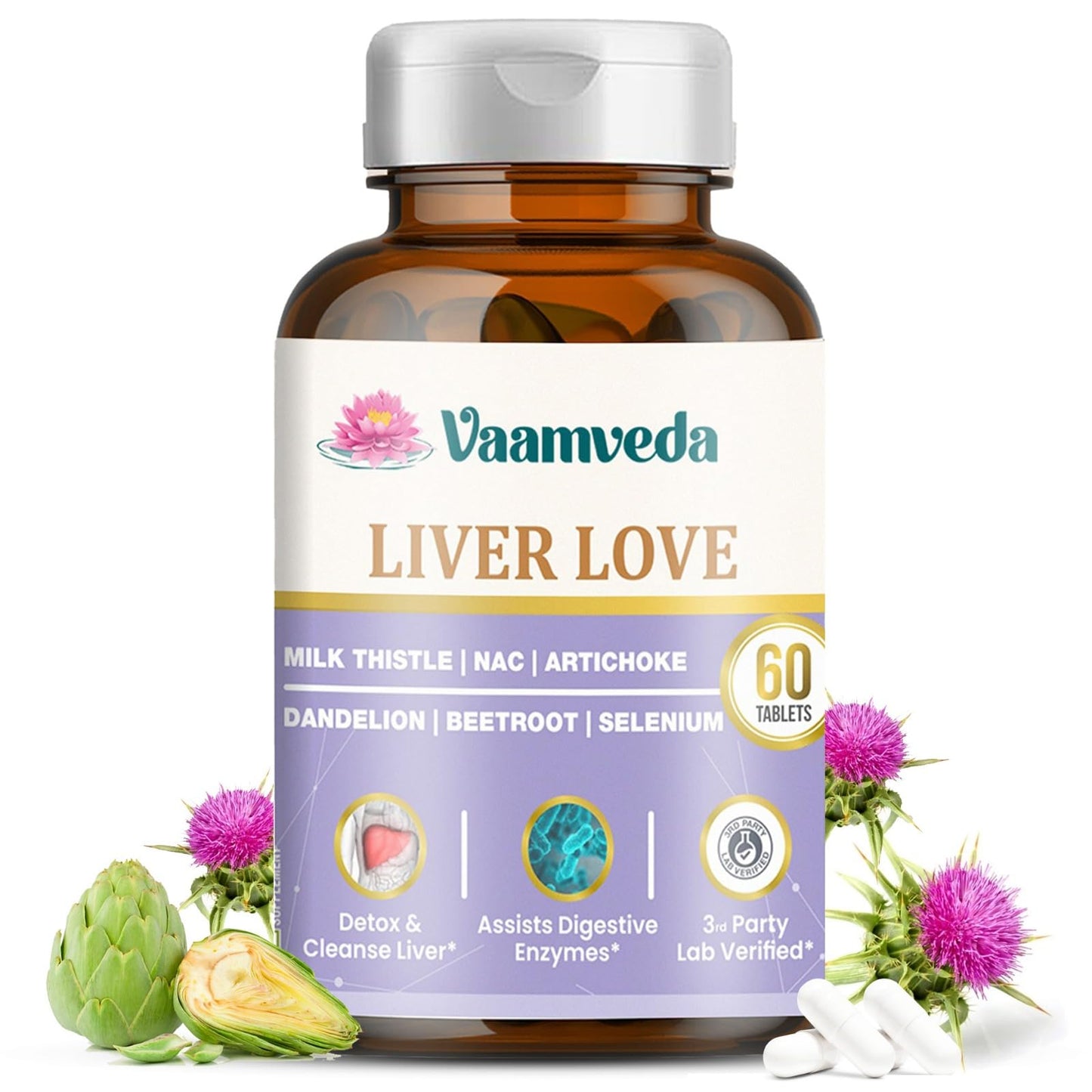 Liver Love Liver Detox Supplement – Milk Thistle with NAC 600mg for Liver Cleanse & Fatty Liver Support (1)