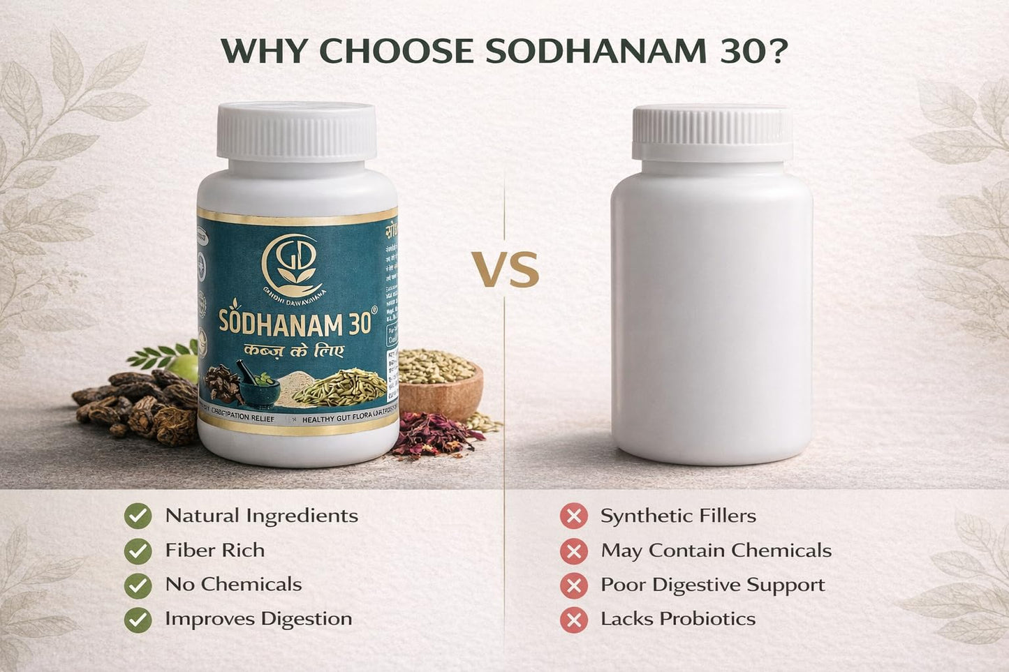 SODHANAM 30 Ayurvedic Gut Health Powder | Digestive Support, Natural Detox, Bloating Relief & Bowel Wellness | Herbal Formula