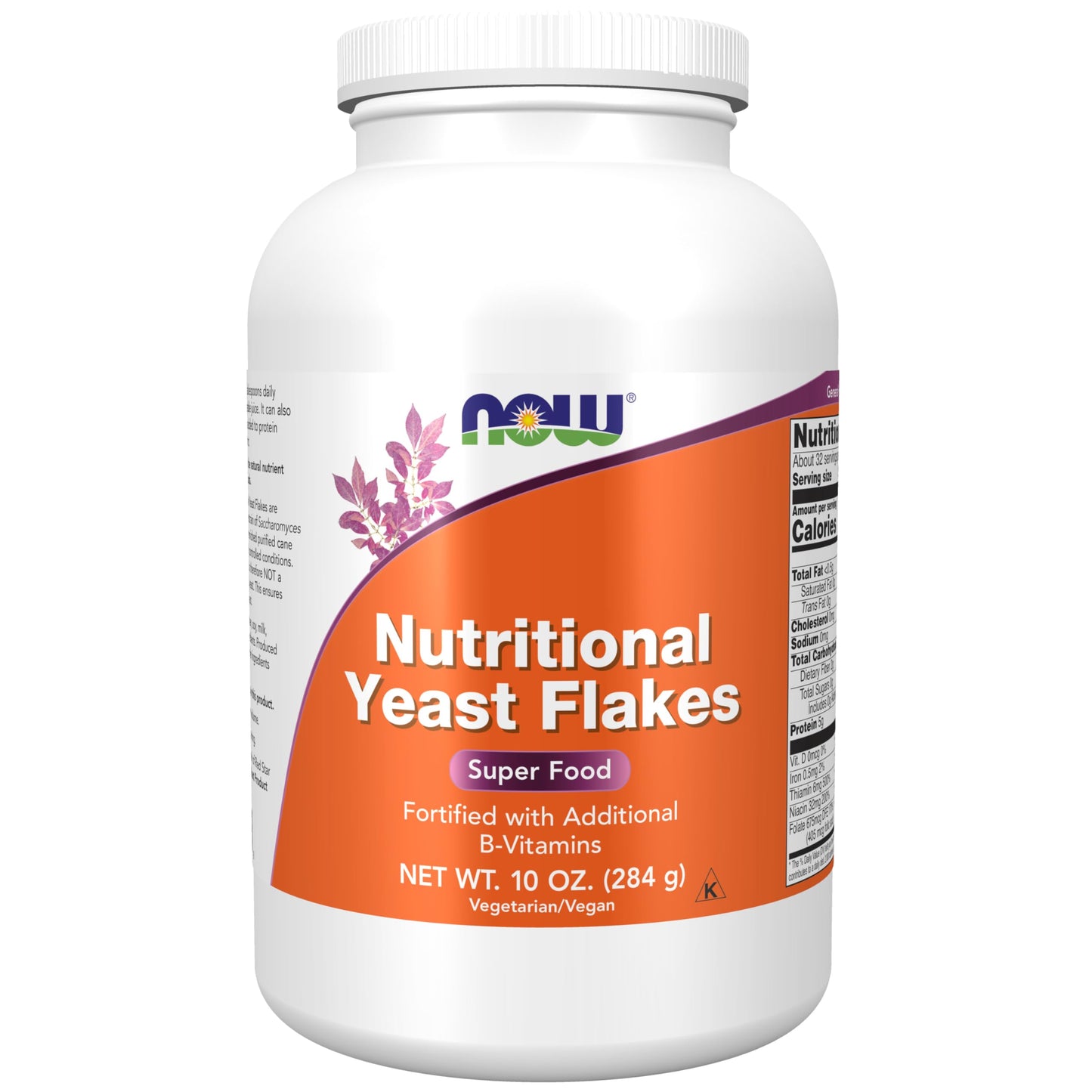 Now Foods Nutritional Yeast Flakes Powder - 284 g