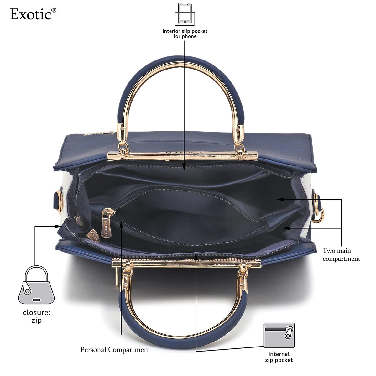 EXOTIC Dualtone Women Sling Bag