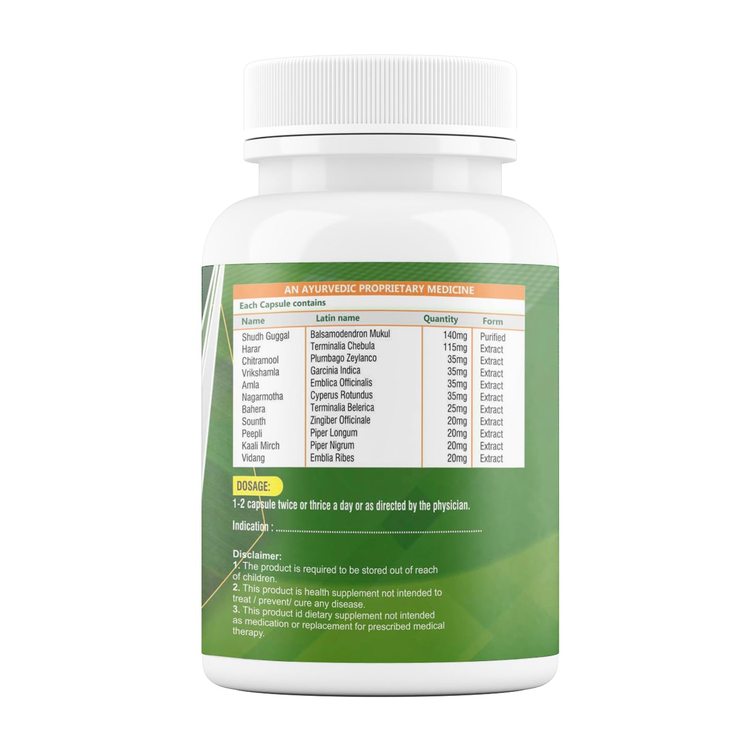 Divya Shree Fat Detox | Ayurvedic Capsules | Herbal Fat Burner for Weight Management & Metabolism Boost (30 capsules)