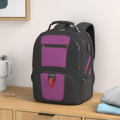 College Backpack, Extra Large Backpacks with USB Charging Port and Lugg- image 9