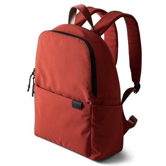 DailyObjects Water Resistant Pivot Lunar Daypack Bag for Men & Women|Fits 13/14 inch Laptop/Macbook Pro/Air iPad|Lightweight| Backpack (19L)|Office Use/Travel|Multi Compartments|Red