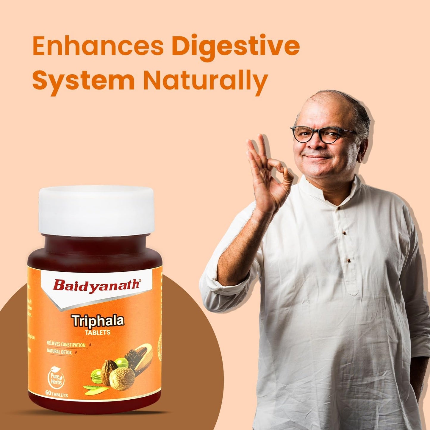 Baidyanath Triphala 60 Tablets- Supports Healthy Digestion | Improves B- image 4